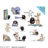 World Craft Moomin Glitter Flake Aurora Stinky and Sniff Stickers, Foil, MOKFS-115