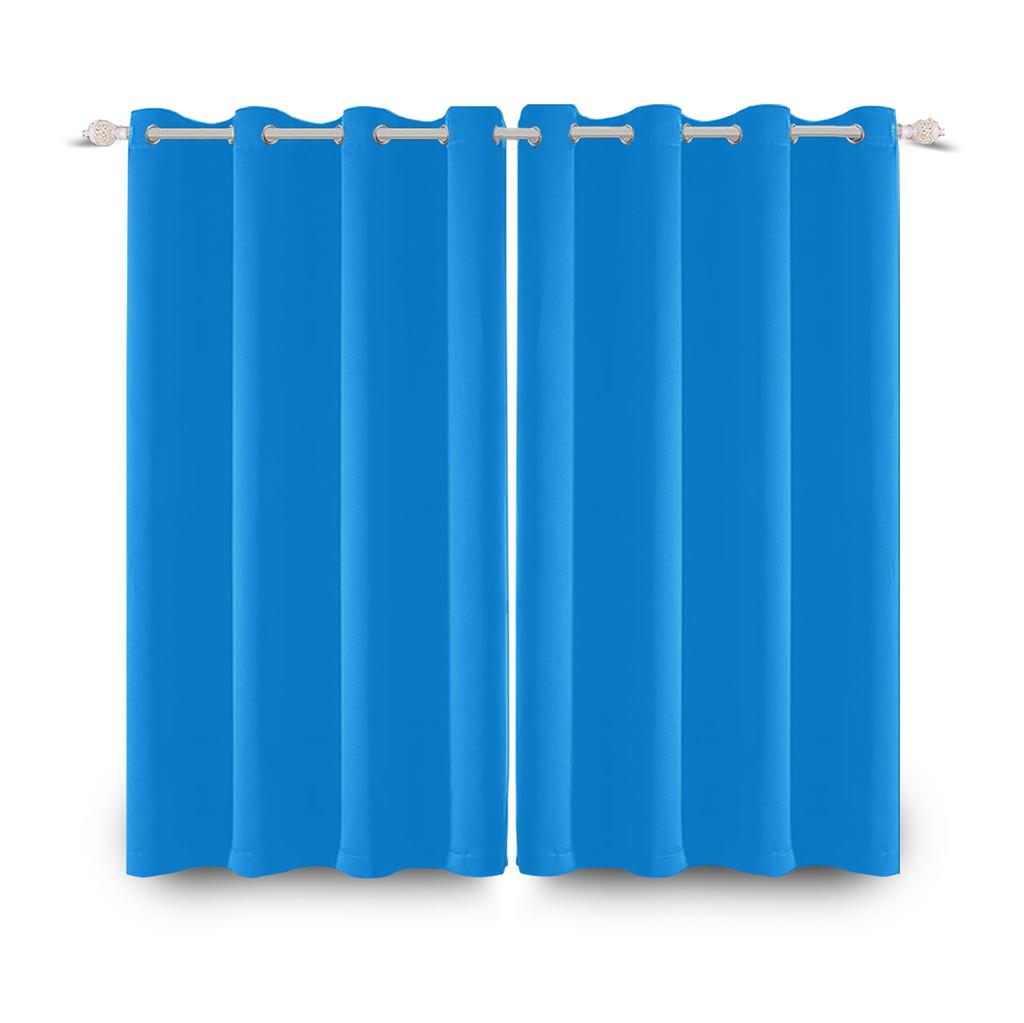 Solid Color Curtains Simple Style Window Can Be Bedroom Living Room Interior Curtain Blackout Polyester Ideal For Area