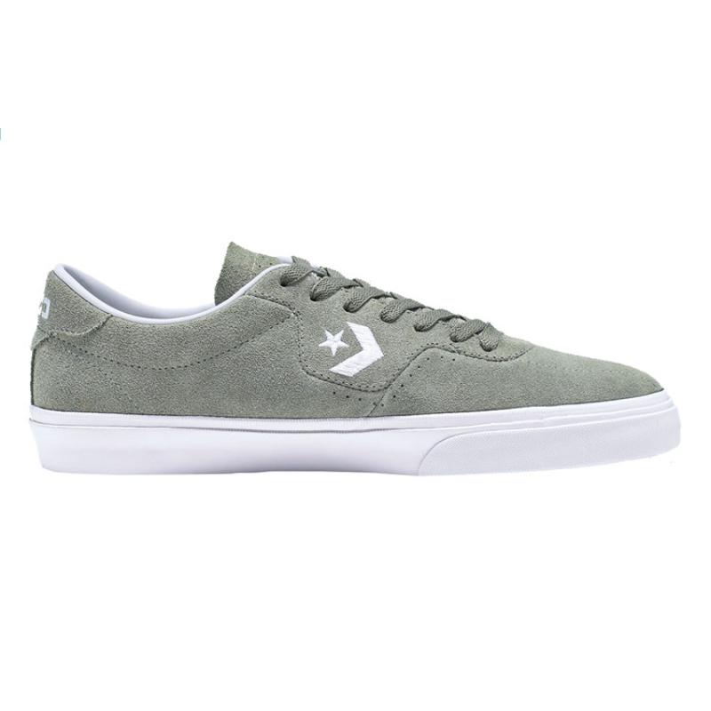 Converse Louie Lopez Pro Low Top Anti-Slip Shock Absorption Low-Top Board Shoes Unisex Green and White