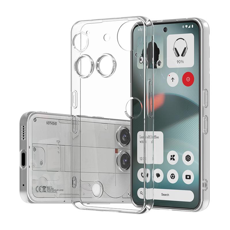 

Non-Yellow Clear Soft Accessories TPU Case for Nothing Phone 3 5G 3A Pro 2a Plus CMF 2 1 Phone3 Phone3a Covers Nothing CMF Phone 2 Pro чистий