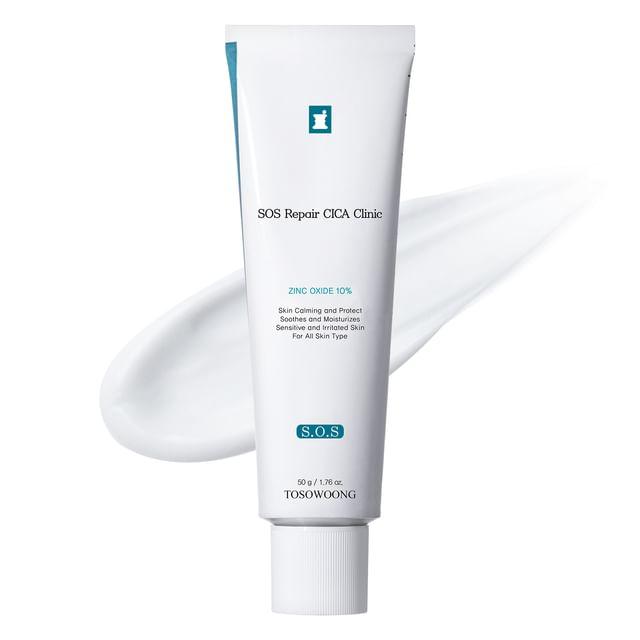 TOSOWOONG - SOS Repair Cica Clinic Zinc Oxide 10% Cream 50g 50g