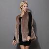 Europe, America, autumn and winter artificial fur women's clothing, fur short vest, fox fur jacket