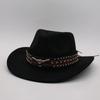 Western Minority Woolen Cowboy Hat Men And Women Couple Hat Woolen Visor Hat