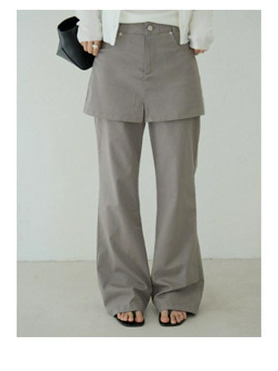 Ou Fan High-Waisted Wide-Leg Tencel Cotton Pants - Summer Style Women's Casual Loose-Fit 