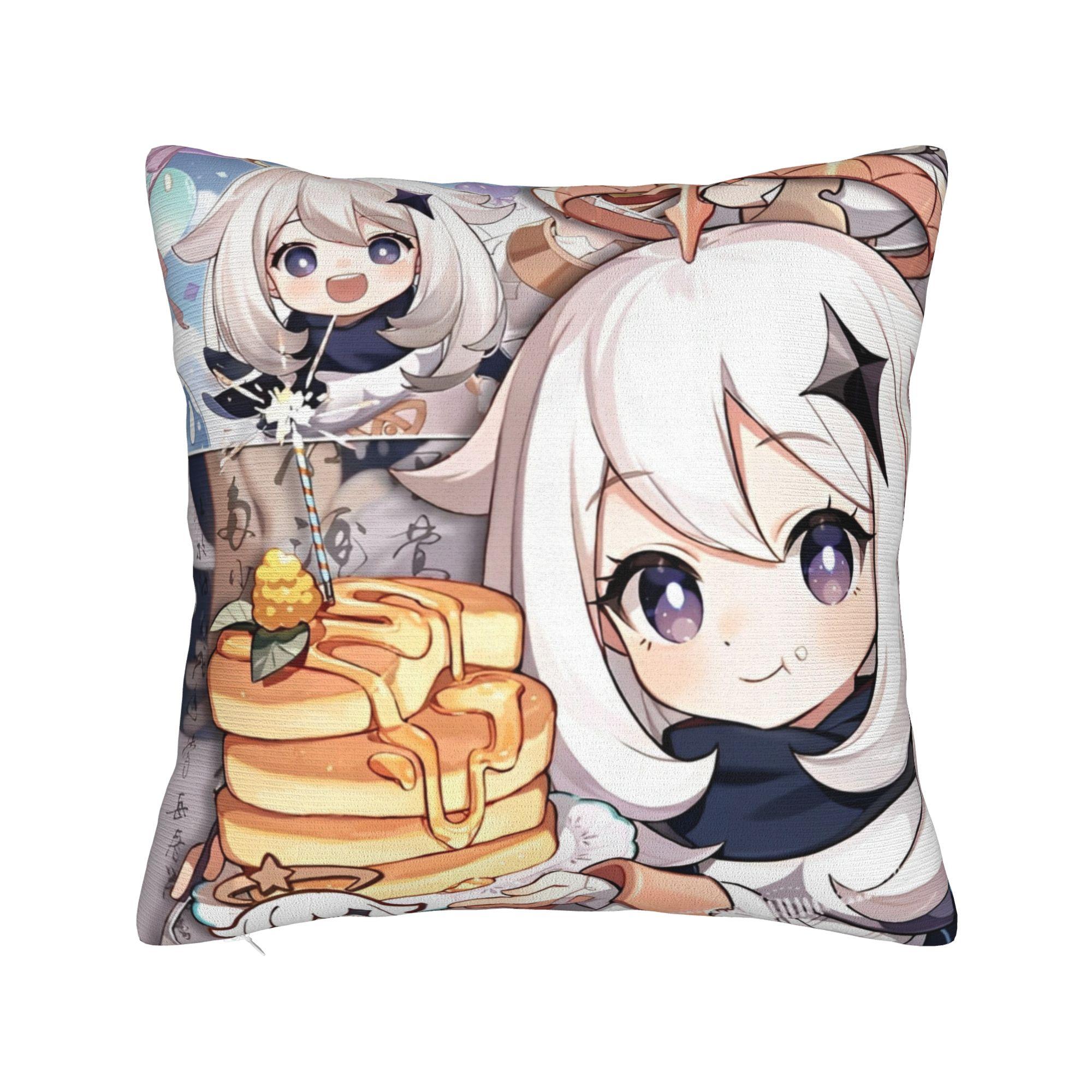 

Decorative Pillow Covers genshin impact game Merch Home Pillow Case Cover Zippered Multi Size 12x12Inch