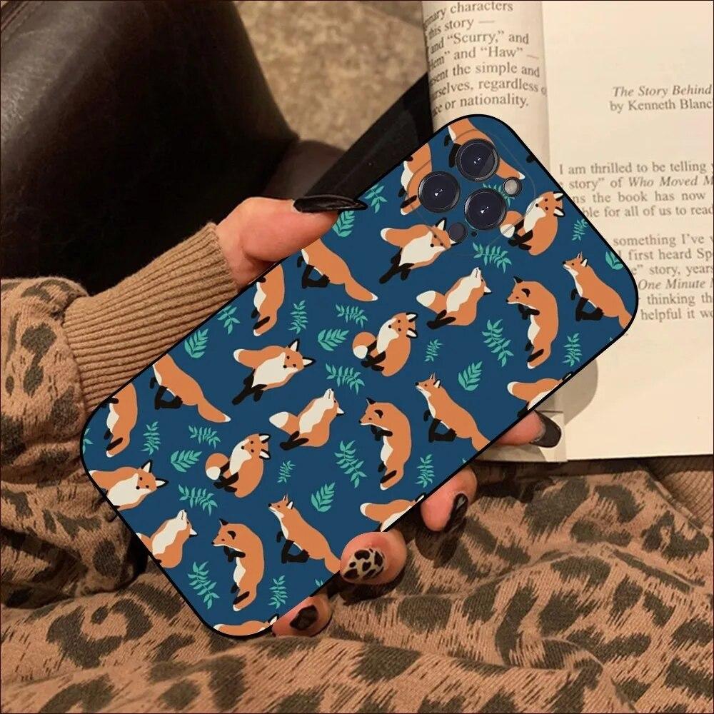 Cute Fox Phone Case For iPhone Samsung Galaxy Redmi Xiaomi Oppo OnePlus Note S A 7 8 9 10 11 12 13 14 20 21 22 23 53 54 Pro Max Plus Ultra TPU Soft