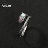 Niche design, light luxury, high-end sense, small vinegar bag, spirit snake opening ring, personalized simple snake opening ring