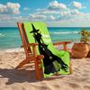 Personalized customized proof beach towel with Wicked pattern - soft, absorbent,quick-drying,perfect swimming,camping&bathing