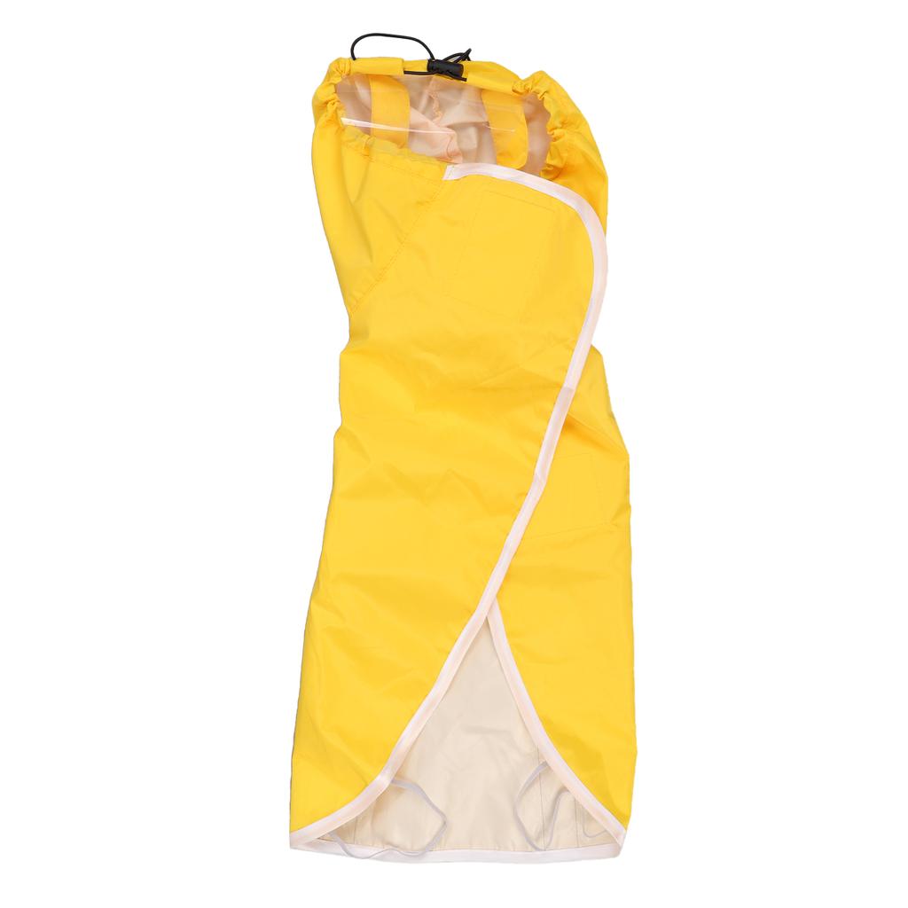 Hoodie Dog Raincoat Adjustable Reflective Windproof Lightweight Pet Rain Jacket for Puppy