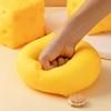 Jumbo Cheese Stress Ball Big Cheese Cube Squishy Soft Shapeable Squeeze Ball Non-Bounce Fidget Toy ASMR Sensory Anti-Stress Gift