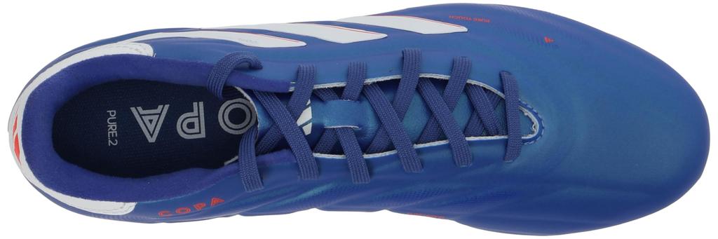 Adidas Copa Pure 2 Pro MDM25 Soccer Lucid Red Size Cm HG/AG Cleats, Blue/Footwear White/Solar (IE7543), 28.0