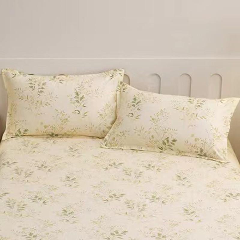 Cotton Pillowcase 48x74cm Soft Breathable Plain Solid Color Envelope Adult Single Pillow
