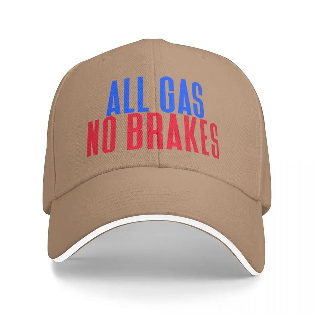All Gas No Brakes Andrew Callaghan Baseball Cap Visor Christmas Hat Golf Cap Funny hats For Women Unisexs