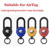 For Airtag Case with Keychain, Cool Armor Reinforced Shockproof Airtag, Hard PC Scratch Resistant Airtag Tracker Keyring