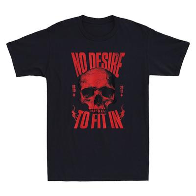 No Desire To Fit In Estd 2012 Horror Skull  Vintage Men039;s Short Sleeve T-Shirt Unisex T-Shirt