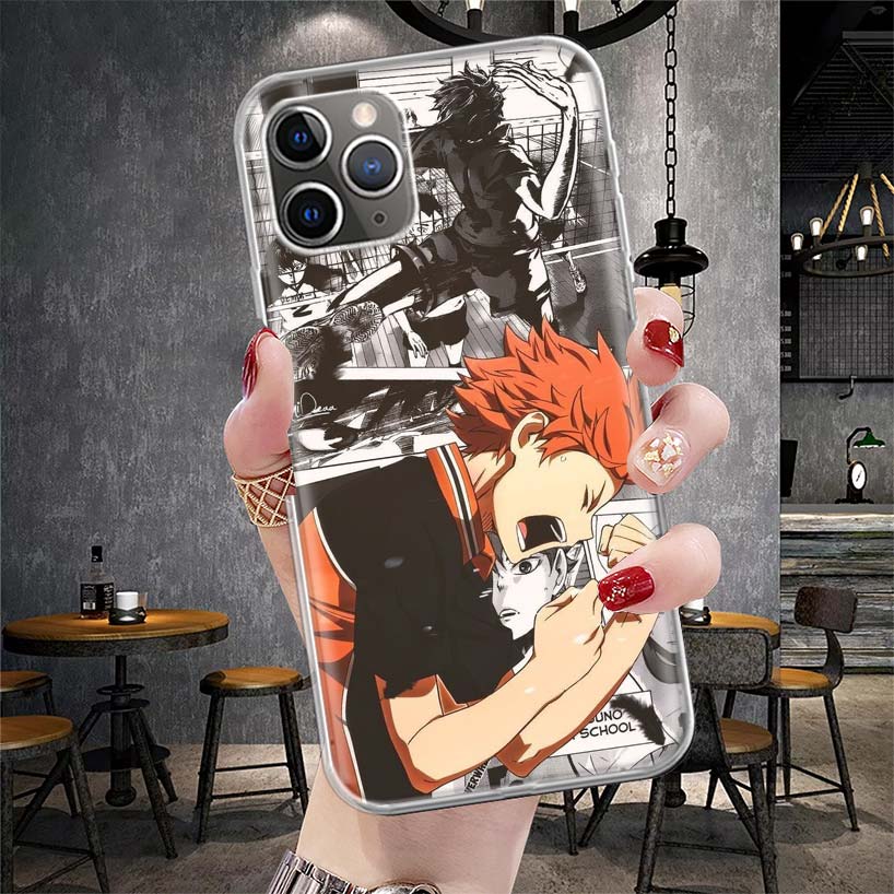 Haikyuu Oya Volleyball Anime Soft Phone Case For IPhone 11 17 Air 16E 16 Pro Max 15 + 14 Plus 13 Mini 12 Apple 7 SE 8 Fundas Coq