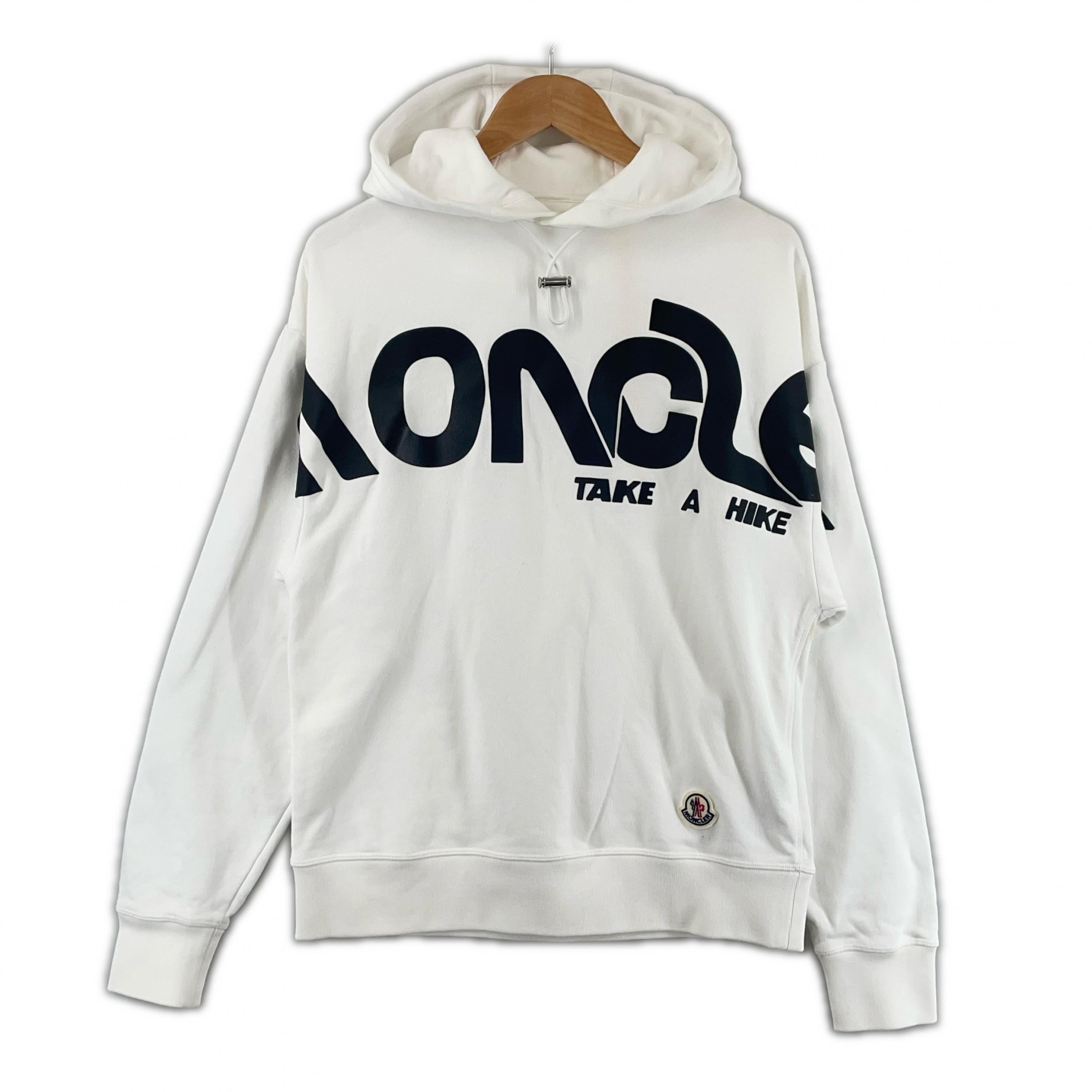 MONCLER Hoodie White Men s Size XS Authentic Model E20918049850 80985