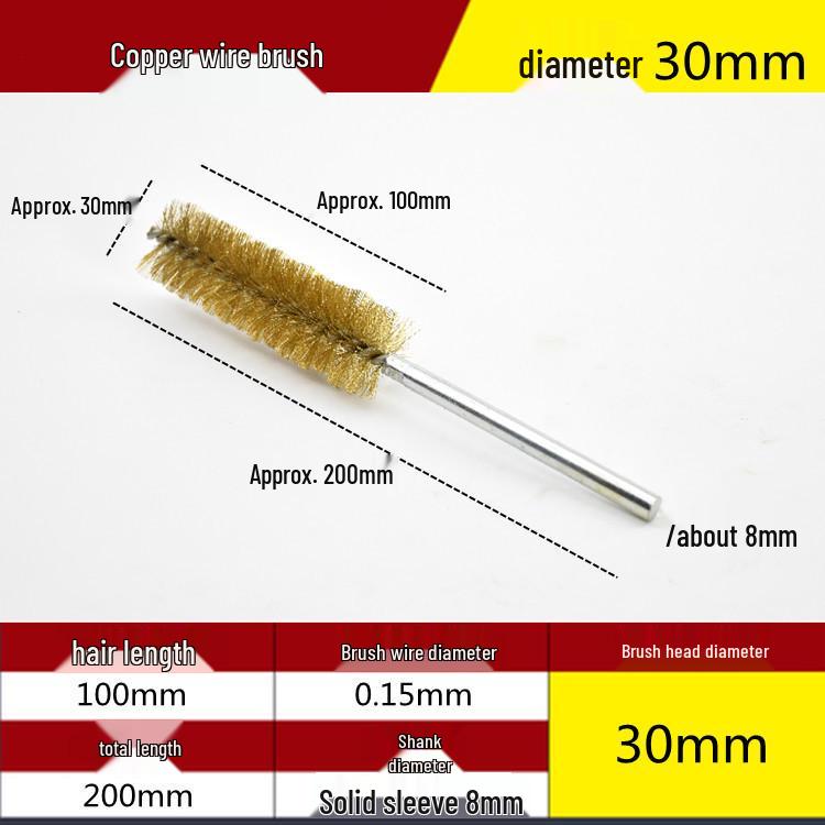Electric Drill Stainless Steel Pipe Brush with Extended Handle for Polishing, Grinding, Deburring, and Rust Removal