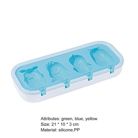 Yousheng 1 Set Buzlu Lolipop Kalıbı Gıda Sınıfı Yüksek Tokluk Silikon Dondurma Kalıpları Toz Geçirmez Kapaklı Set Ev İçin