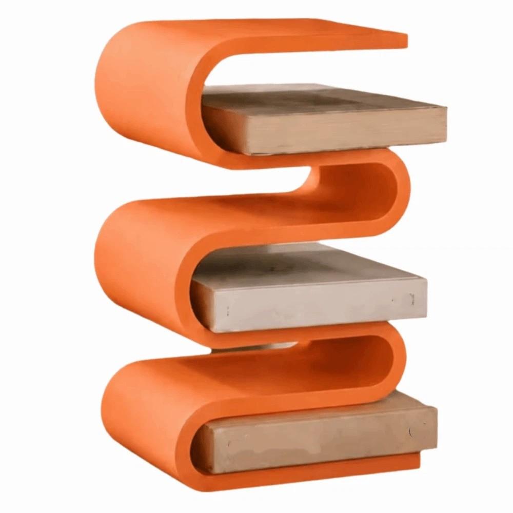 Multi-layer Book Shelf 3D Printed Desk Storage Rack Home Decor Vertical Book Holder Bedside Table