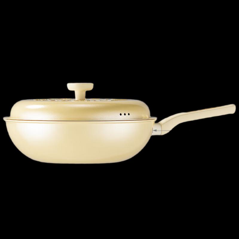 Chuidahuang 30cm Non-stick Titanium Ceramic Stir-fry Pan