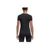 adidas Solid Color Round Neck Short Sleeve T-Shirt Women Tops Black CF3936