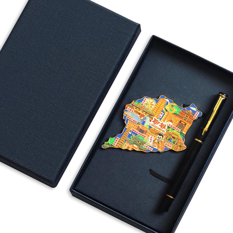 Binzhou Gelber Fluss Turm Magnet, Haifeng Pagode & Zhonghai Park. Kulturtourismus-Geschenk.