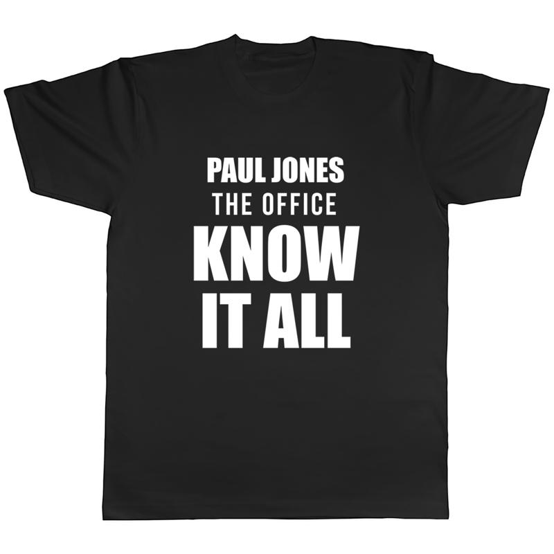 Personalised The Office Know It All Mens Unisex T-Shirt Tee S разноцветный