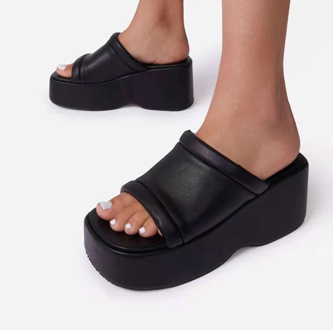 Grote Maat 41 Lage Hak Zomer Slippers Sexy Puntige Neus Maat 43 Mules Dames Schoenen Hoge Hakken Sexy Slip-on Vrijetijds Sandalen Dames 35