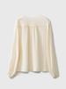 2024 Spring Heavyweight 23 Momme Long-Sleeved Round Neck Top - 100% Mulberry Silk Crepe