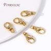 15.5*8MM 18K Gold Plated Metal Lobster Clasps High Quality Bracelet Connect Clasps For Jewelry Making Supplies DIY Accessories