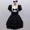 Moonlight Ying Black Maid Dress Gothic Dress Female Cosplay Dance Dress