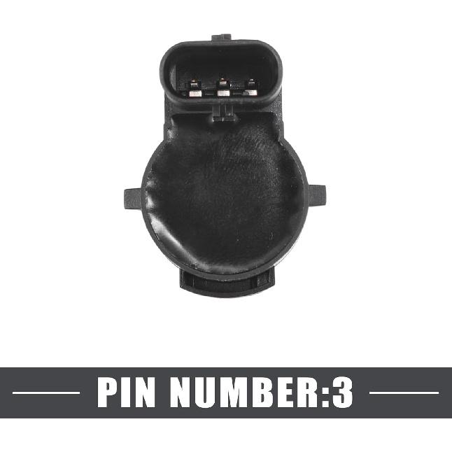 Reverse Parking Assist Sensor Car Bumper Assist Sensor No.6MK25TZZAA/LR081449 for Jeep Wrangler 2020-2024 Plastic Black