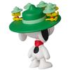MEDICOM TOY UDF Ultra Detail Figure No. 846 PEANUTS SERIES 18 Snoopy & Woodstock, approximately 120mm tall, non-scale, painted, fully assembled figure