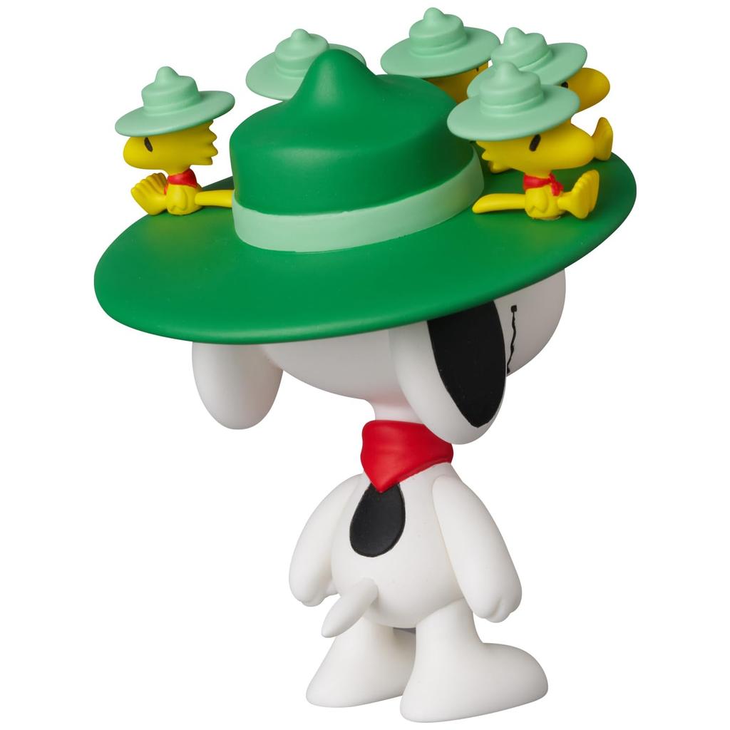 MEDICOM TOY UDF Ultra Detail Figure No. 846 PEANUTS SERIES 18 Snoopy & Woodstock, approximately 120mm tall, non-scale, painted, fully assembled figure