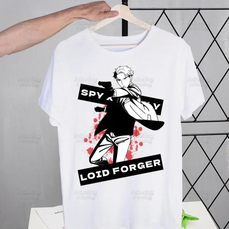 Spy X Family Anime Kawaii Anya Forger SPYFAMILY Men's Tshirt Cute Shirt Mens Fashion T-Shirt For Men Casual Tops Short Sleeve
