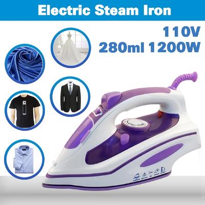 120V 1200W Electric Steam Iron Clothes Irons Travel Press Garment Small Compact Portable Household Ironing Machine