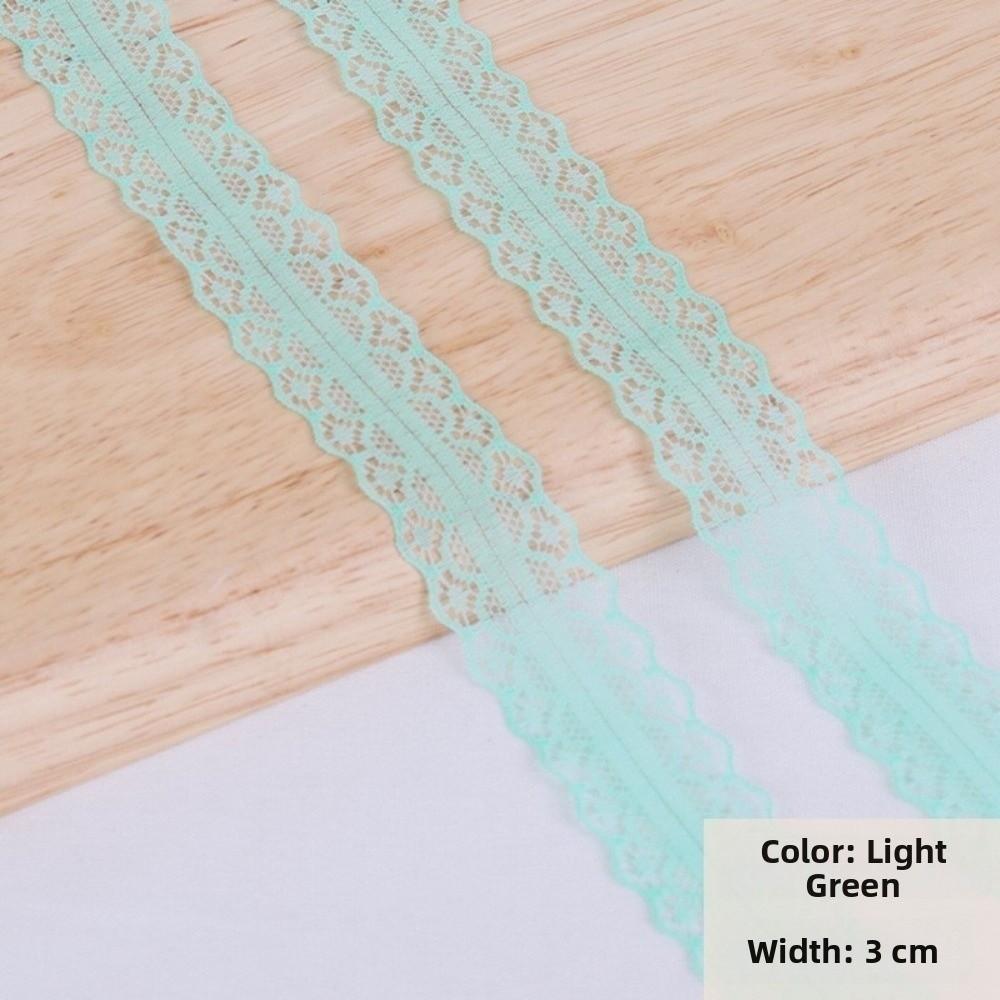 10 Yards Length Embroidered Lace Ribbon 3cm Width DIY Lace Material  For Gift Box