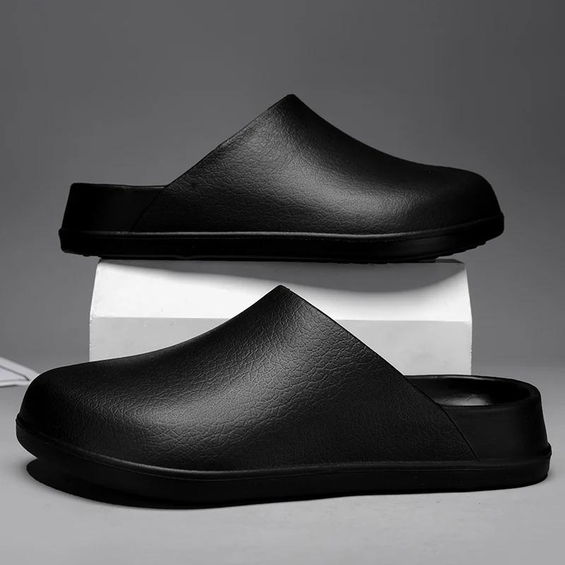 Ciabatte Zoccoli Uomo Originali Comode Ciabatte Sandali Estate EVA Impermeabili Antiscivolo Scarpe da Chef Lavoratori Scarpe da Pesca all'Aperto