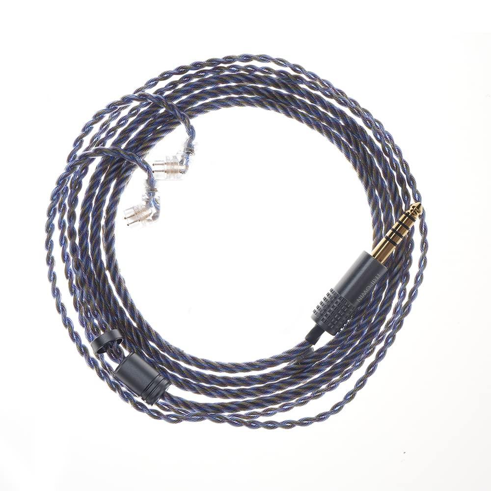 

TRIPOWIN Zoe Earphone Upgrade Cable, 4-Core Pure Copper Wire + Silver-Plated Copper Wire + Gold-Plated Cable, 24 AWG Litz Technology, a Divine Tool