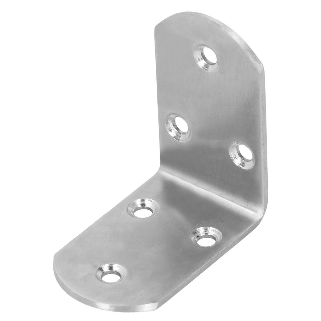 10Pcs Corner Brace Stainless Steel Thicken Right Angle Bracket Connector for Shelf Furniture