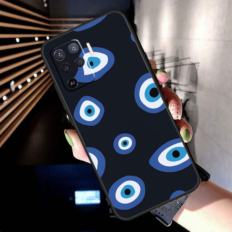 Big Eyes Cartoon Pattern Case For Oppo A78 A98 A18 A38 A58 A60 A80 A40 A77 A57 A17 A74 A54 A94 A96 A76 A16 A15 A5 Pro