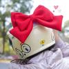 Cute Bowknot Electric Vehicle Decoration Helmet Bow Cloth Satin Ribbon Bow Helmet Decoration Girl Motorcycle Helmet Accessories