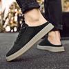 Men's shoes 2025 summer new trend white semi-slip casual shoes men's lazy people are versatile and pedal heel trendy shoes