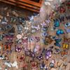 100 Sheets Vintage Butterfly Waterproof PET Journal Stickers, Self-Adhesive Reusable Shimmery Irregular Shaped Decals Stationery
