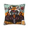 Custom Luxury EVA Evangelions Anime Cushion Cover 45x45cm Soft Harajuku Manga Throw Pillow for Car Square Pillowcase