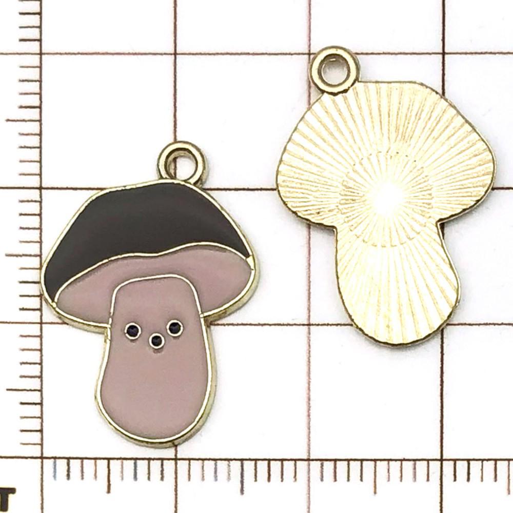 20 Colorful Cartoon House & Mushroom Enamel Alloy Charms for DIY Jewelry