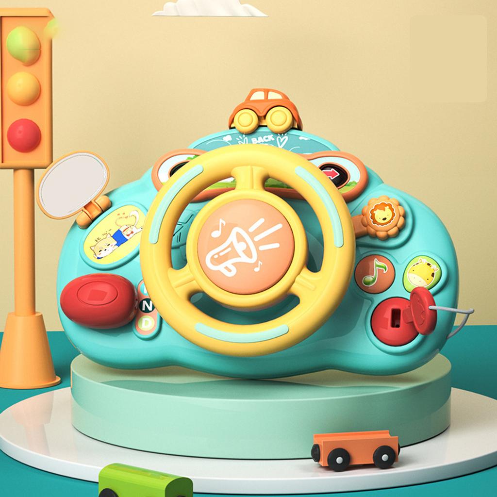 Simulationslenkrad Spielzeug Interaktiv Pädagogisch Niedlich Ideales Geschenk Autofahren Lenkrad Spielzeug für Jungen Mädchen