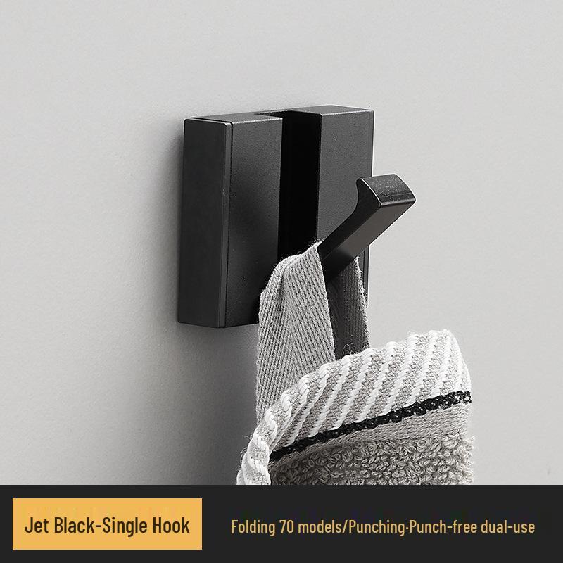 Elegant No-Drill Foldable Hidden Coat and Hat Hook for Entryways