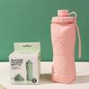 Durable, Foldable Silicone Sports Water Bottle - Portable, Drop-proof Large Capacity